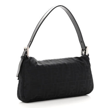 Fendi Nylon Zucca Baguette Black 3 of 9