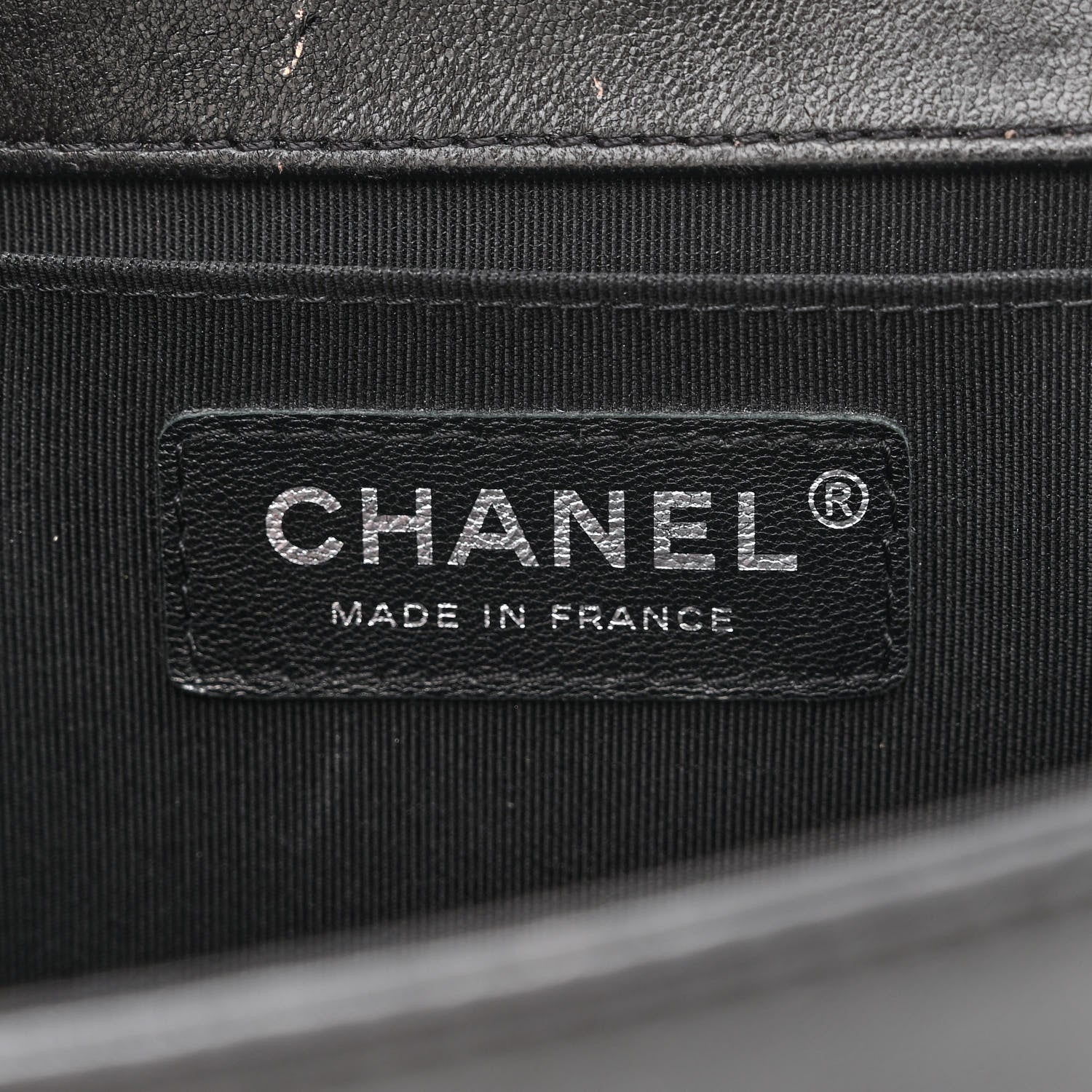 Chanel Lambskin Chevron Quilted Medium Boy Flap Black 6 of 14