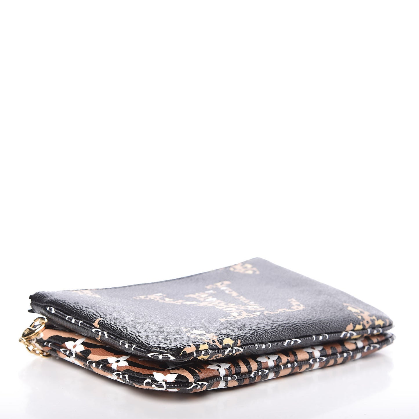 Monogram Giant Jungle Pochette Double Zip Black