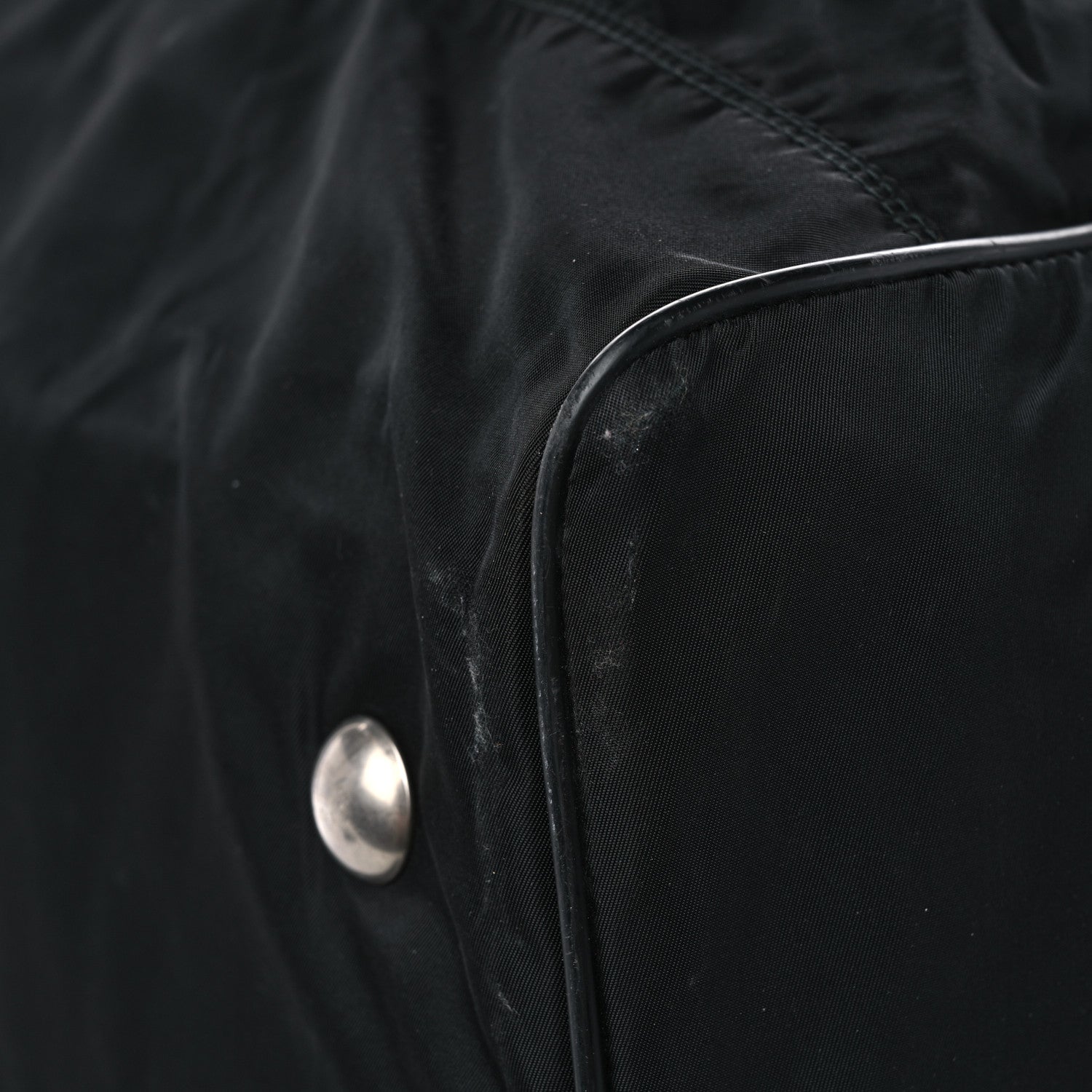 Prada Tessuto Nylon Saffiano Viaggio Duffle Black 9 of 15