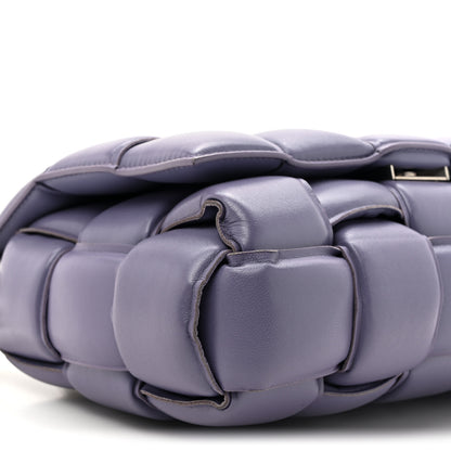 Bottega Veneta Lambskin Maxi Intreccio Padded Chain Cassette Crossbody Bag Lavender 10 of 14