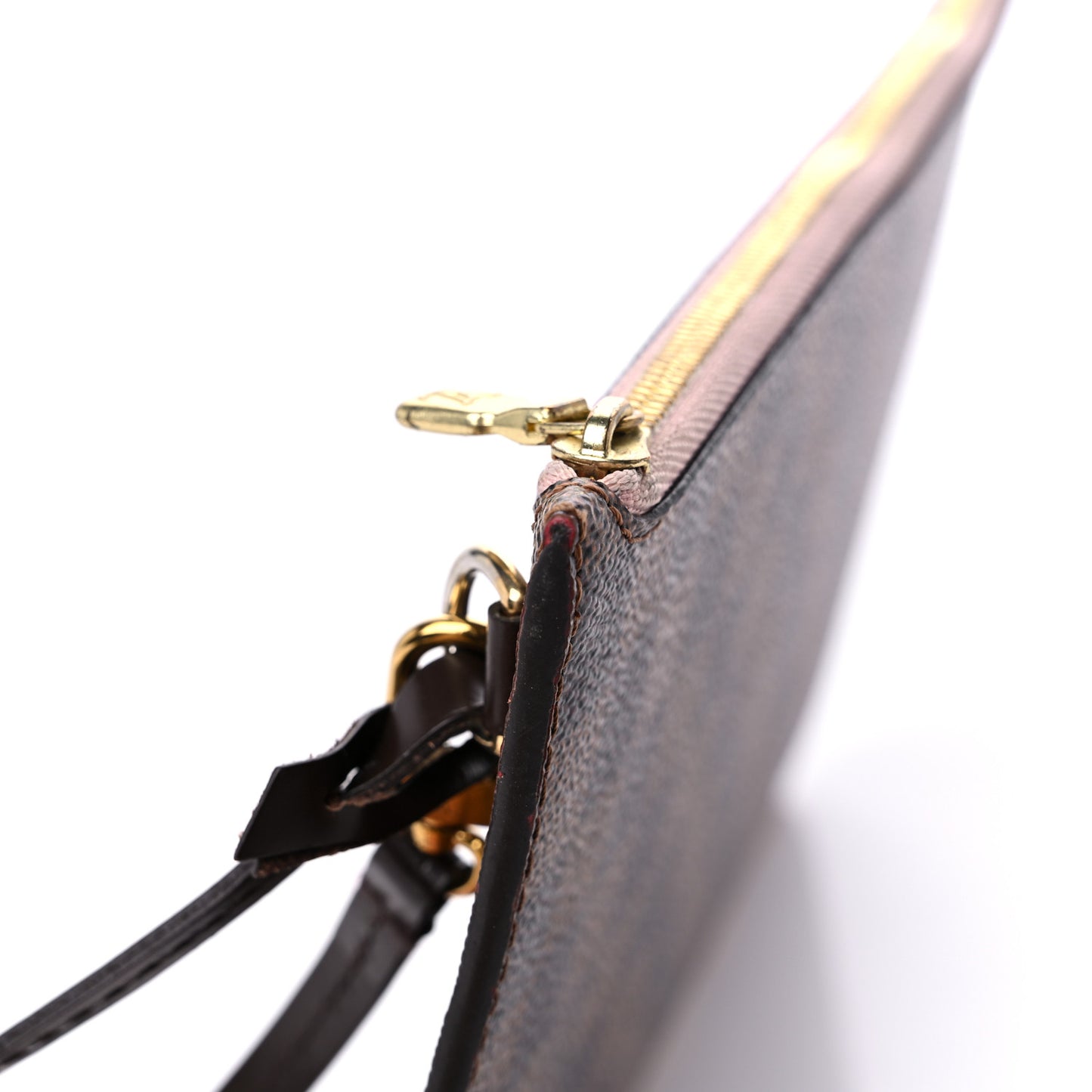 Damier Ebene Neverfull MM GM Pochette Rose Ballerine