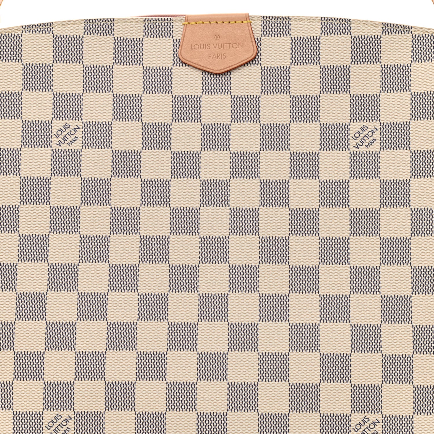 Louis Vuitton Damier Azur Graceful PM Rose Ballerine 7 of 9