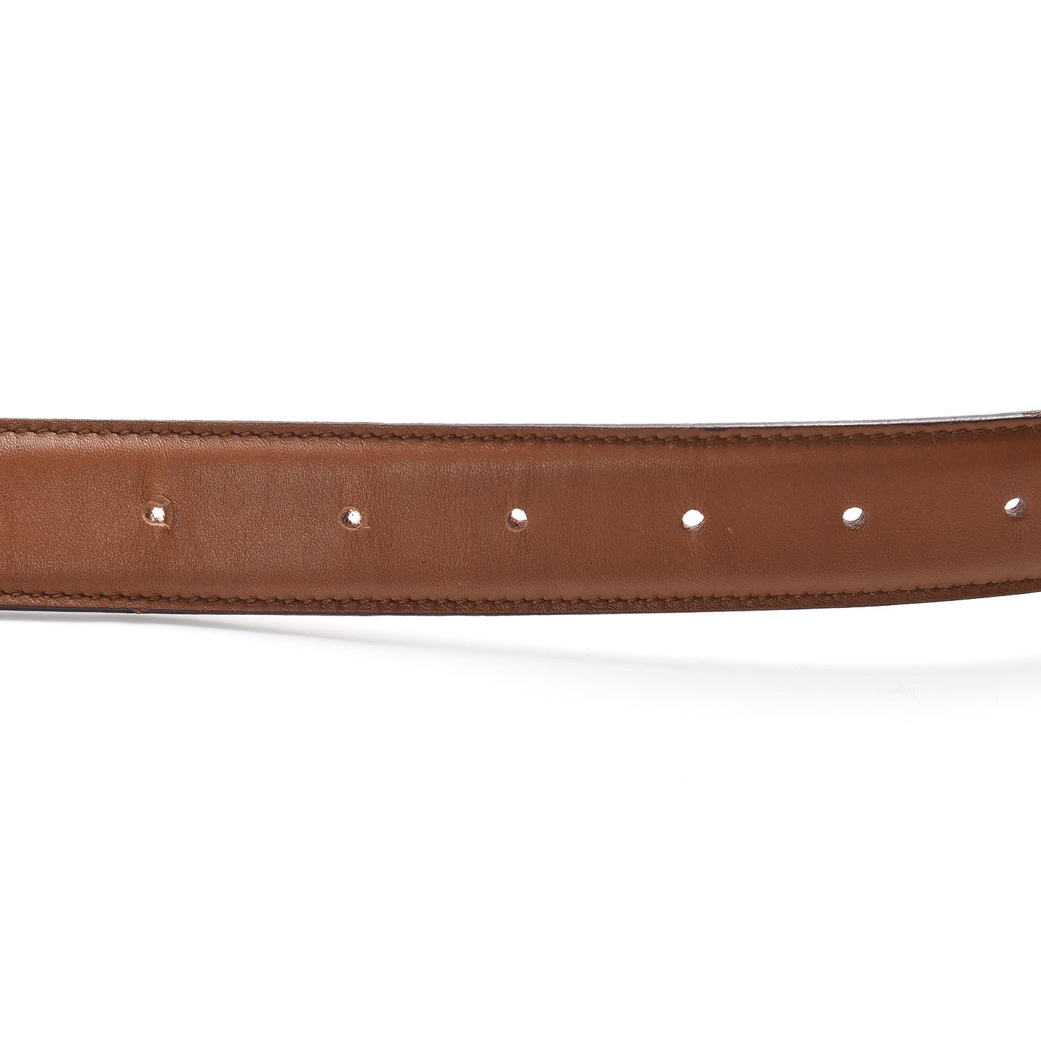 Gucci Calfskin Trademark Logo Belt 105 42 Brown 5 of 8