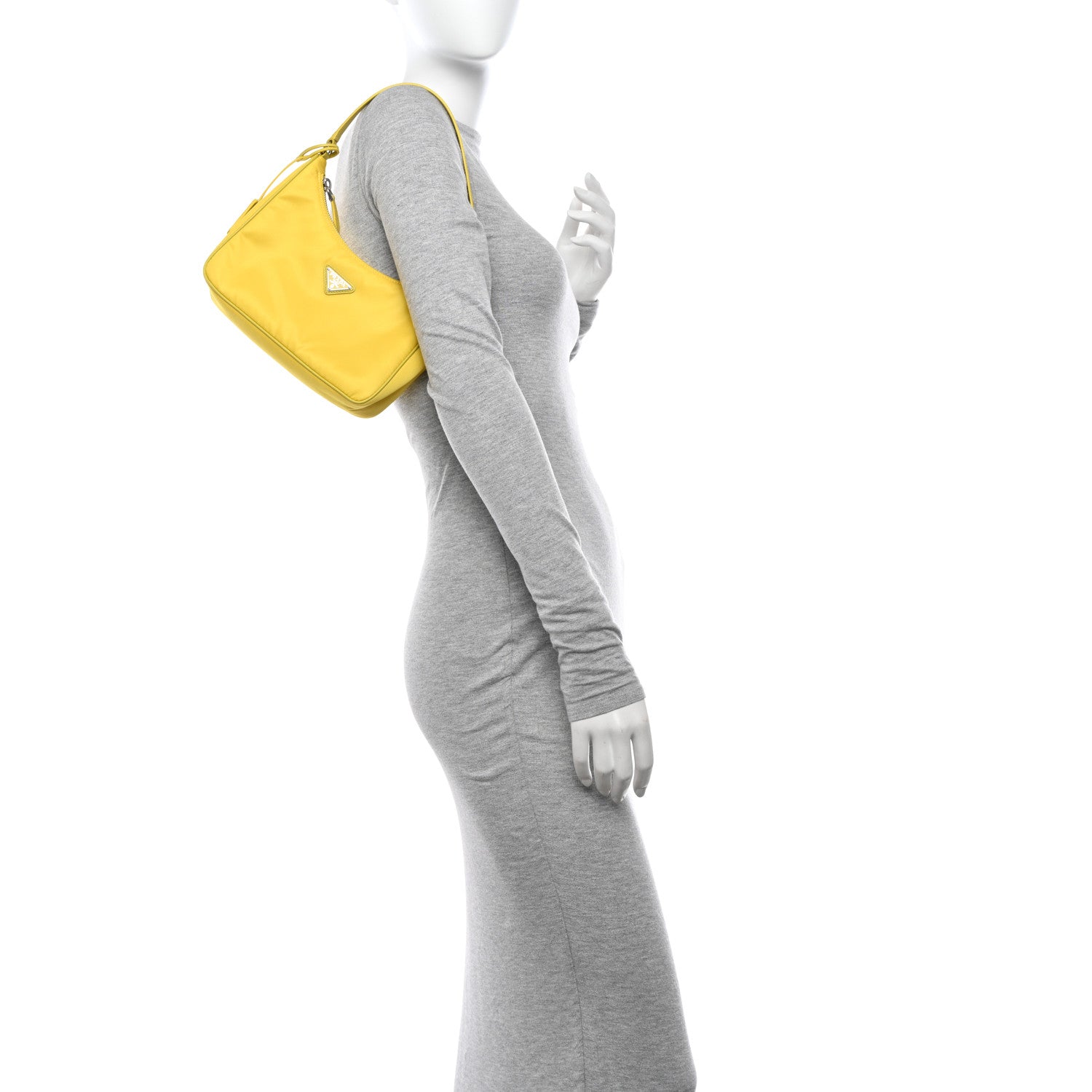 Prada Tessuto Nylon Saffiano Mini Re-Edition 2005 Bag Cedro 2 of 9