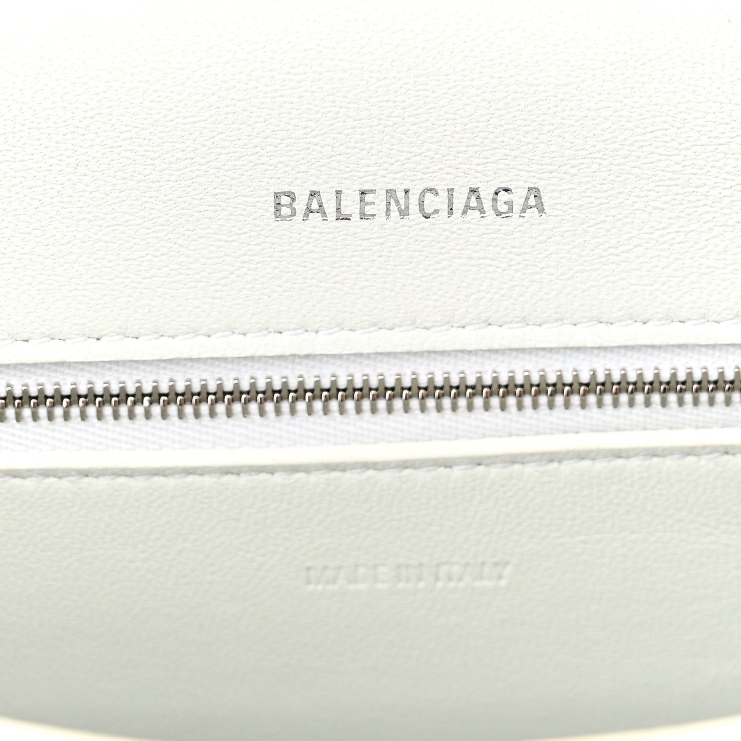 Calfskin S Downtown Chain Shoulder Bag White Black