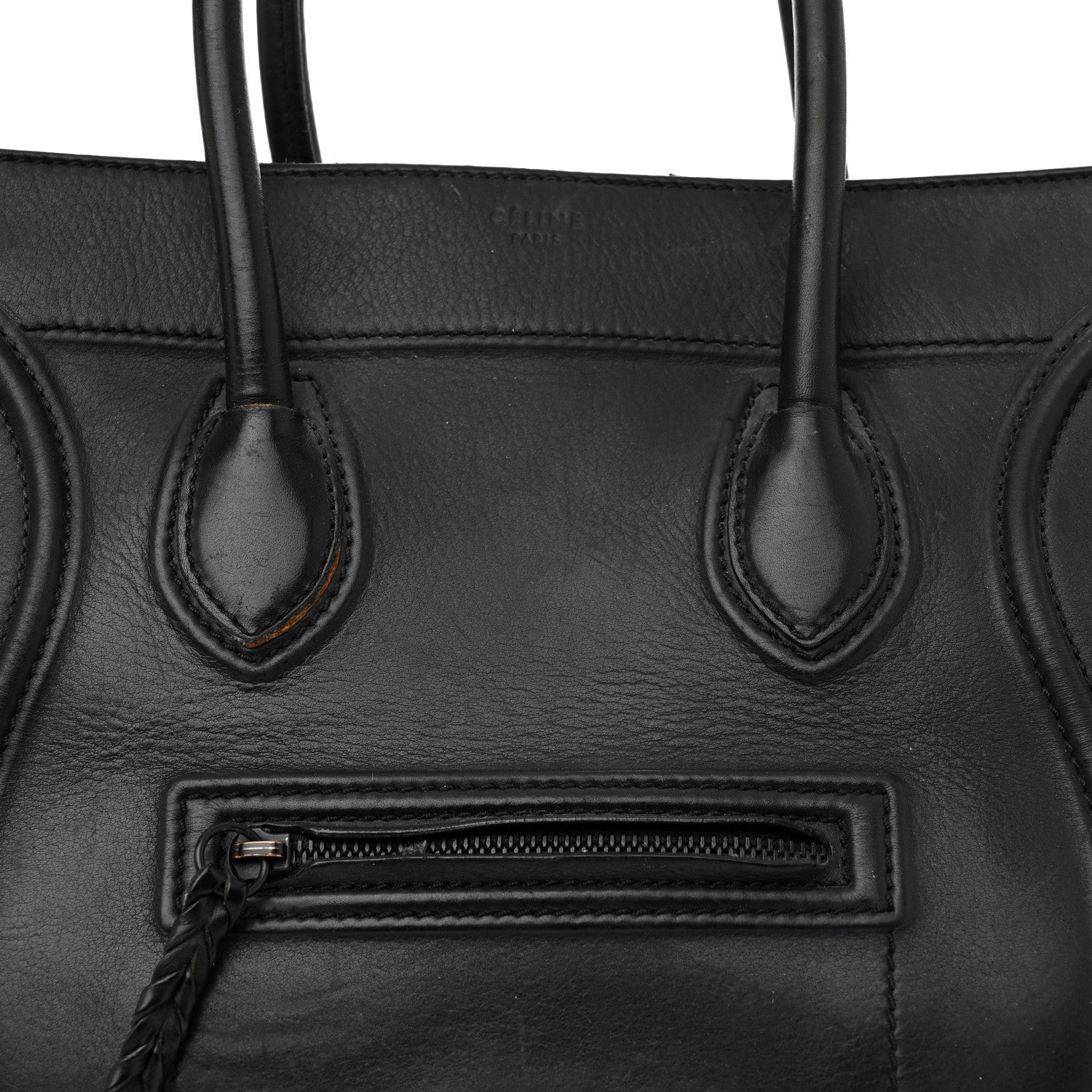 Celine Supple Calfskin Medium Phantom Luggage Black 8 of 22