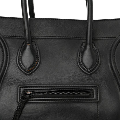 Celine Supple Calfskin Medium Phantom Luggage Black 8 of 22