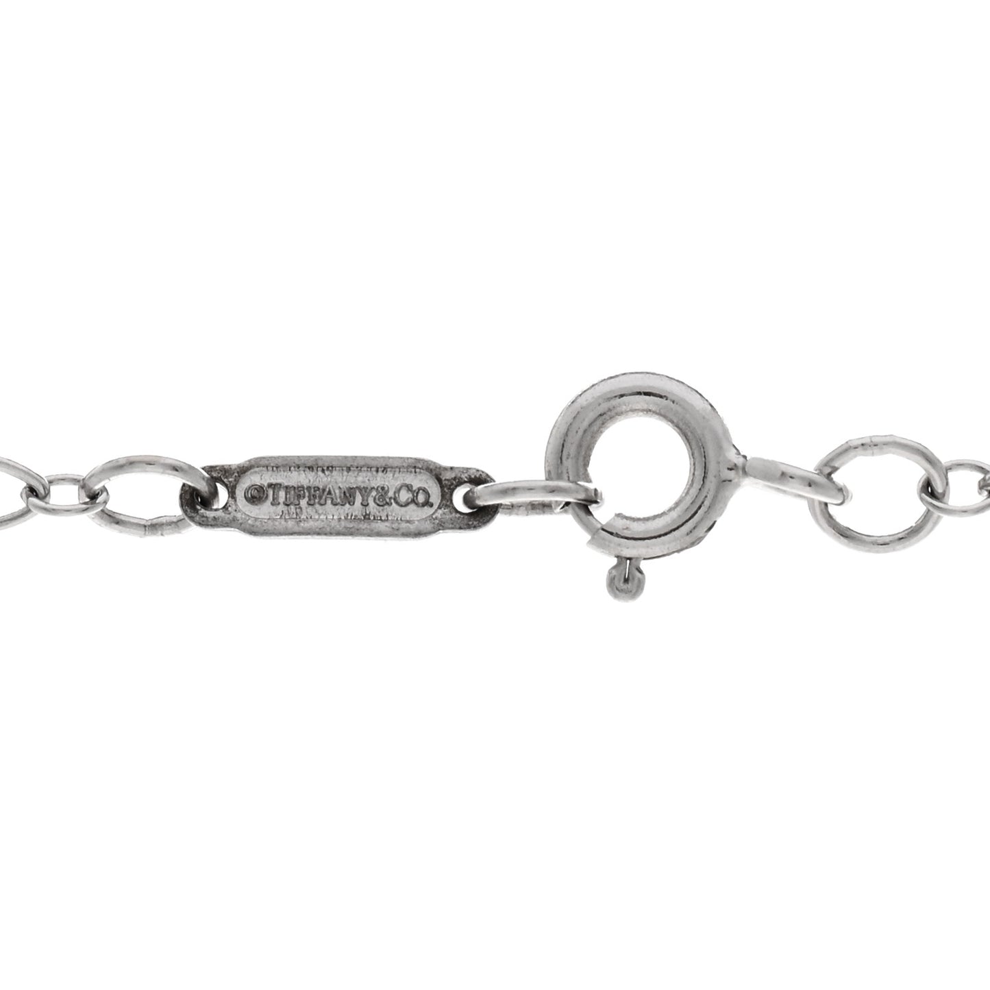 Platinum Diamond Enchant Heart Key Pendant Necklace