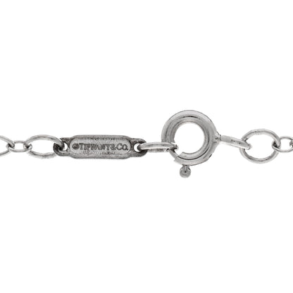 Tiffany Platinum Diamond Enchant Heart Key Pendant Necklace 4 of 6