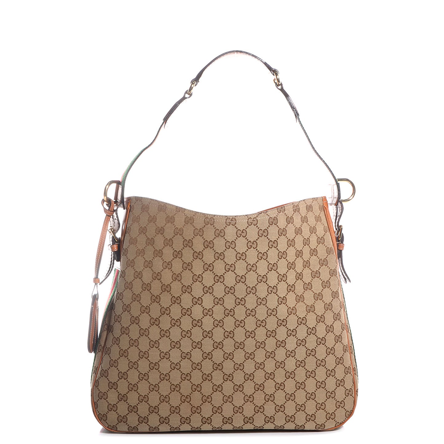 Monogram Medium Heritage Shoulder Bag Tan