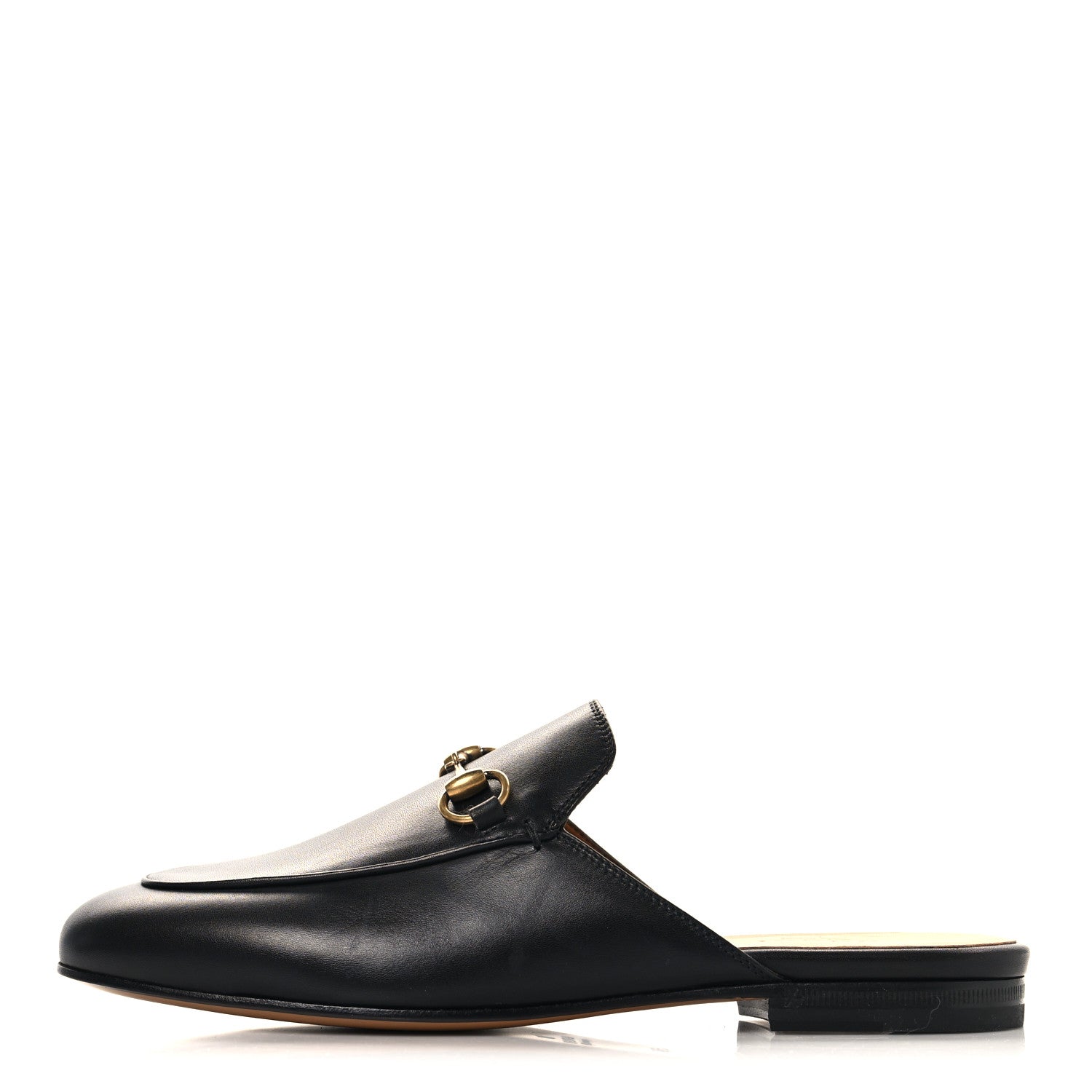 Gucci Calfskin Womens Princetown Slippers 36.5 Black 1 of 11
