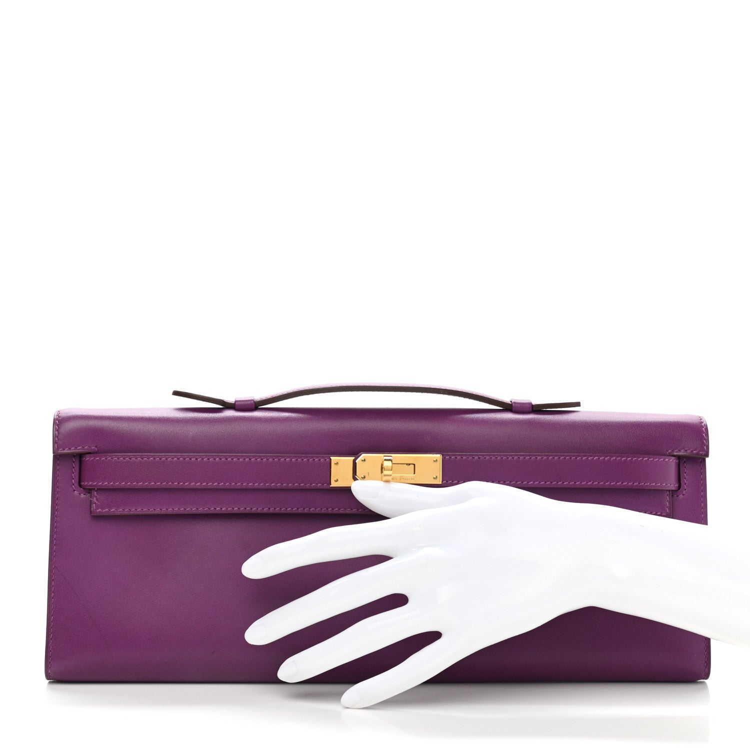Hermes Swift Kelly Cut Clutch Pochette Anemone 2 of 12