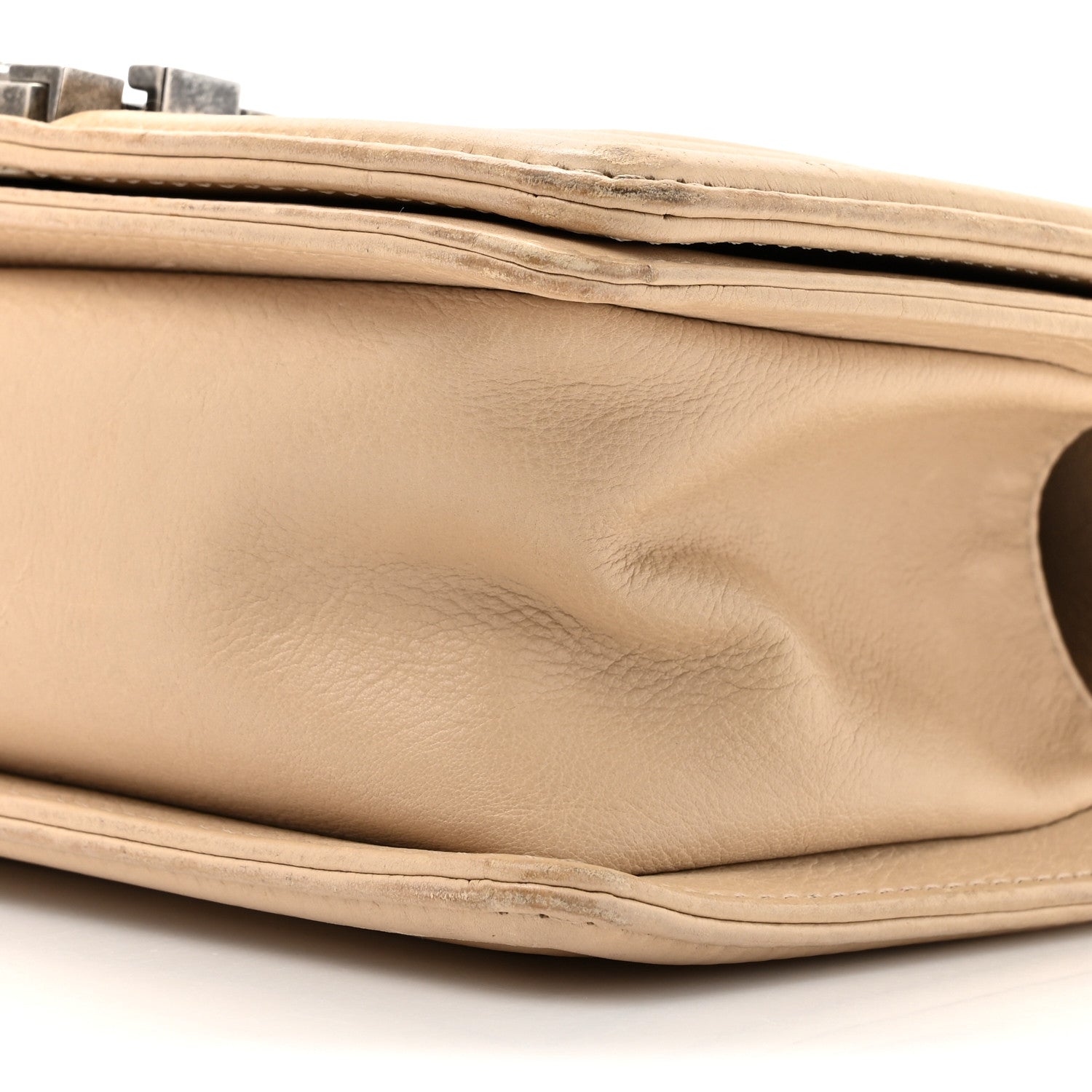 Chanel Calfskin Double Stitch Small Boy Flap Beige 9 of 20