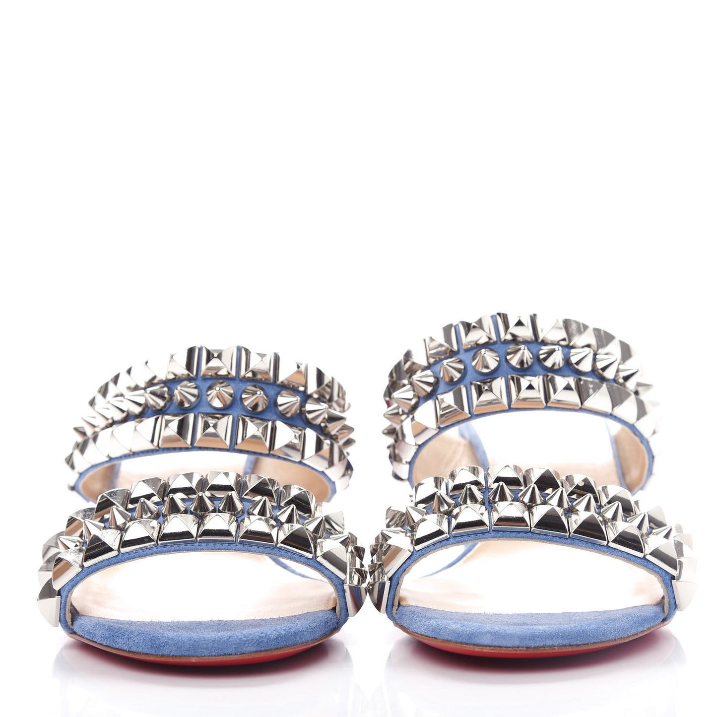 Suede Studded Tina Goes Mad 55 Slide Sandals 37.5 Version Jeans