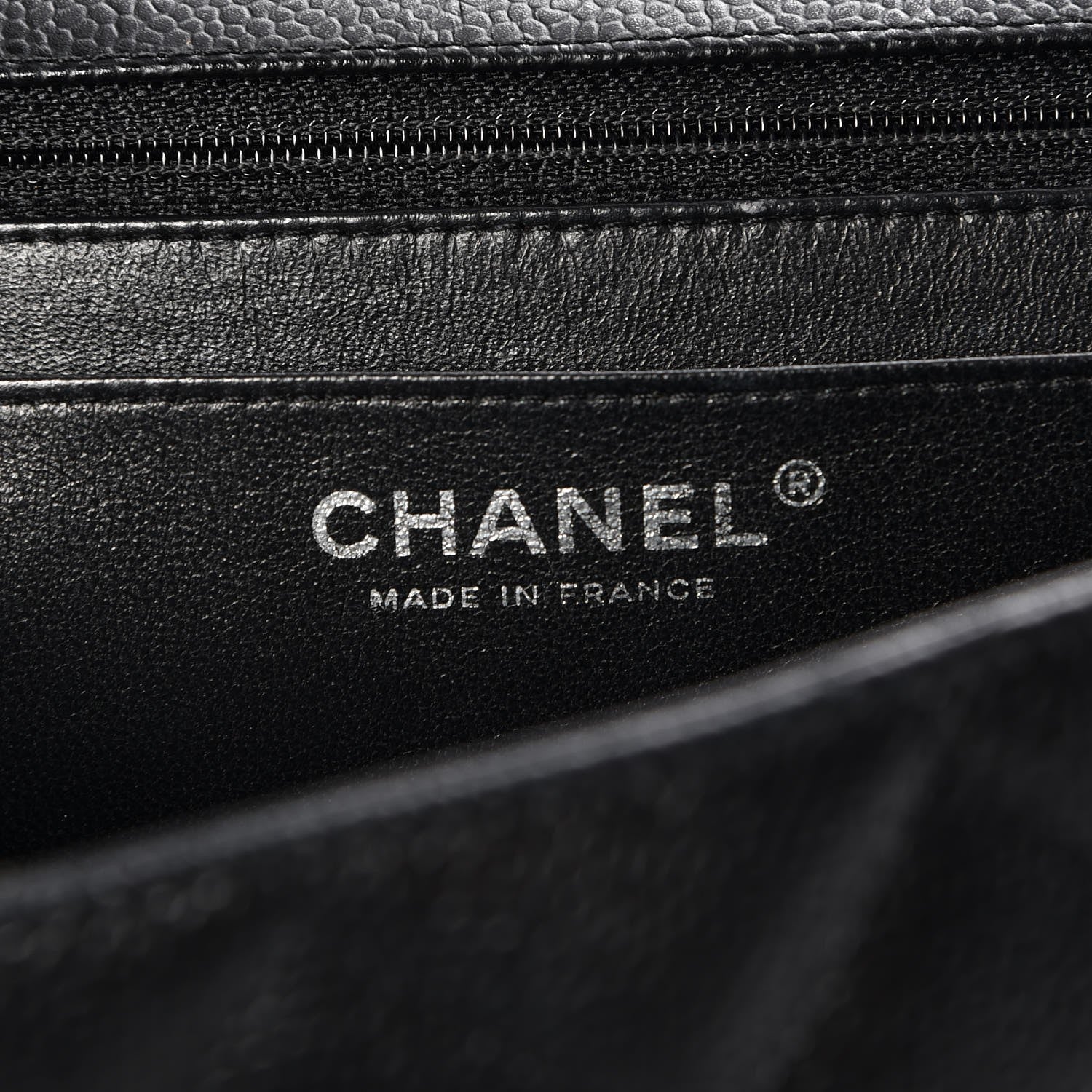 Chanel Caviar Quilted Jumbo Single Flap Black 6 of 7