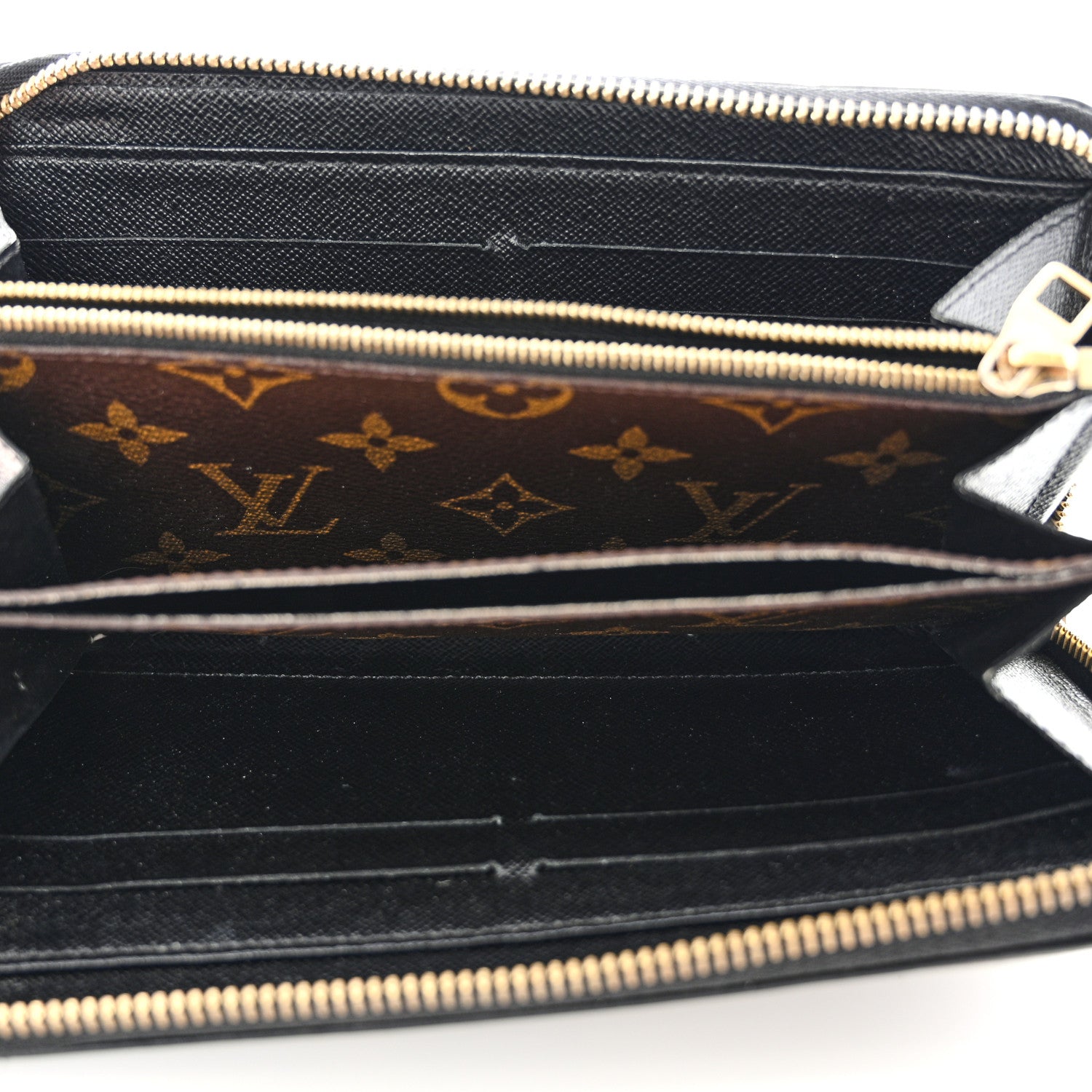 Louis Vuitton Monogram Zippy Retiro Wallet Black 5 of 12