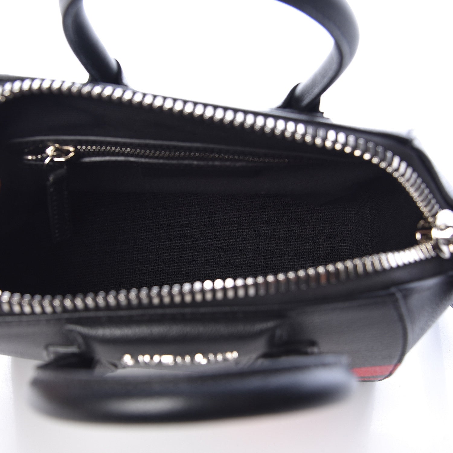 Givenchy Sugar Goatskin Striped Mini Antigona Black 5 of 10
