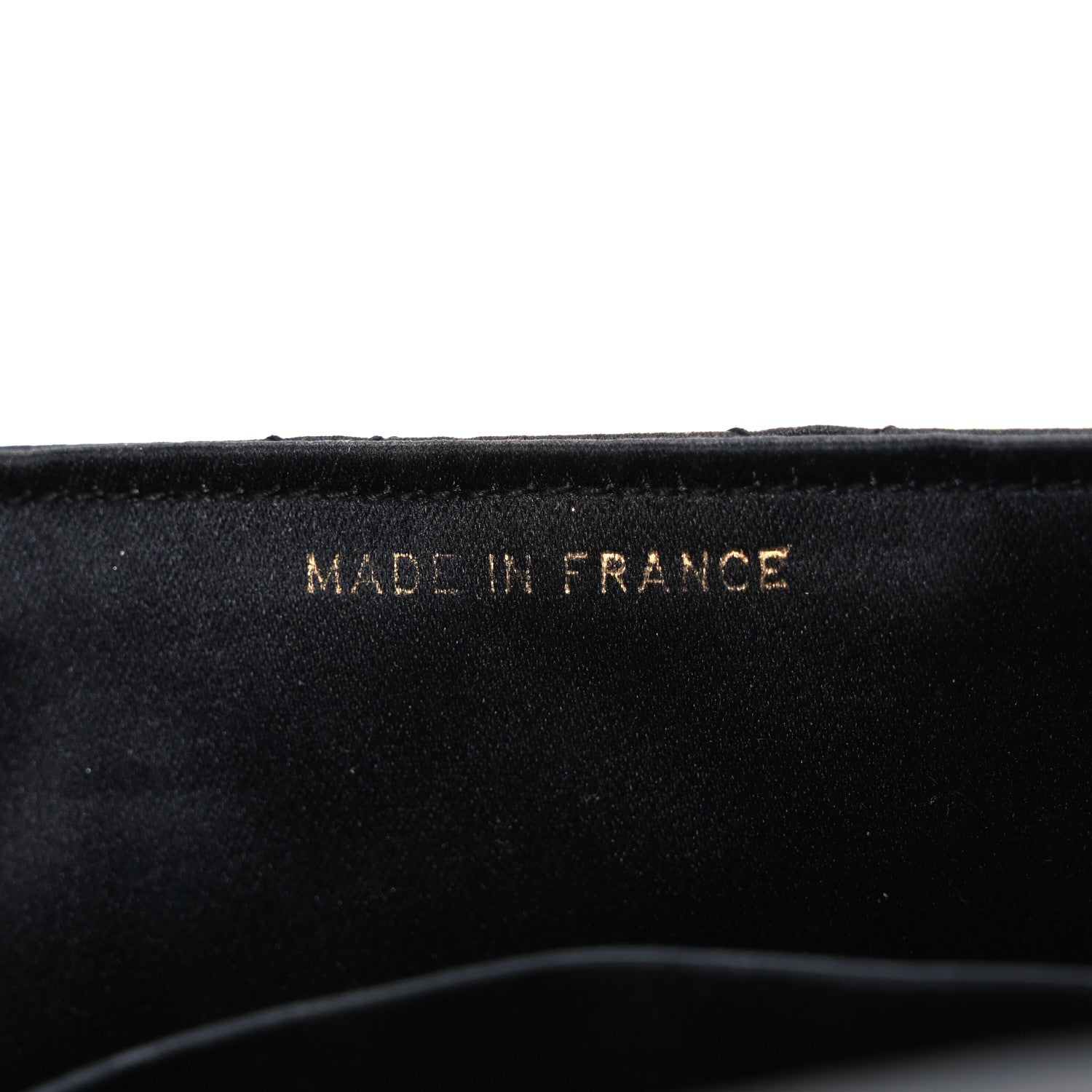 Chanel Satin Quilted Flap Shoulder Bag Black Gold 7 of 11