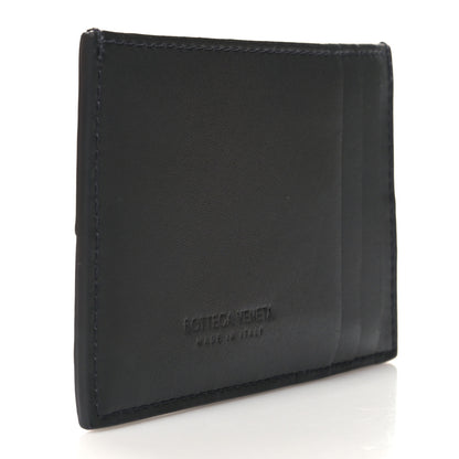 Bottega Veneta Nappa Intreccio Cassette Credit Card Holder Thunder 3 of 7