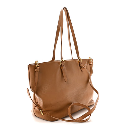 Miu Miu Vitello Daino Tote Naturale 3 of 9