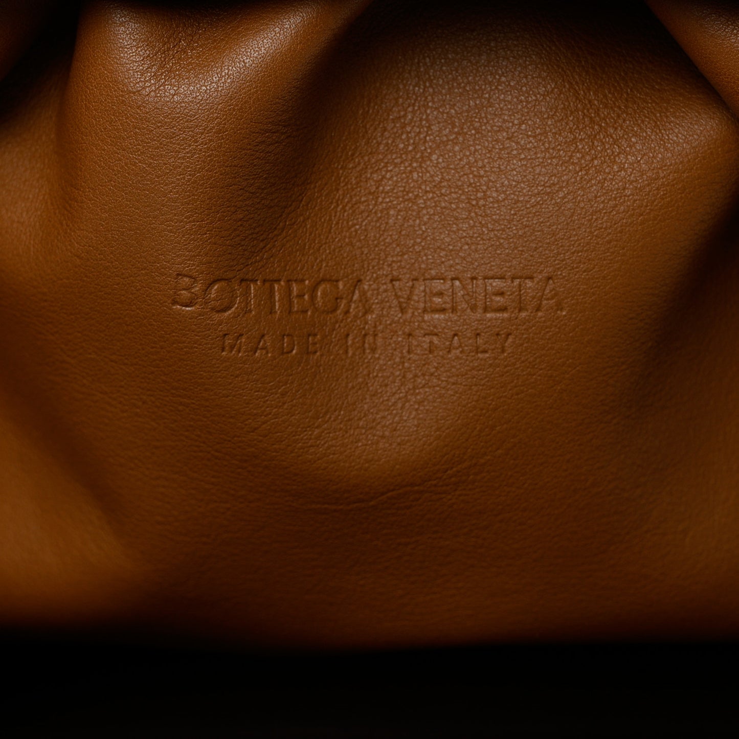 Smooth Butter Calf The Pouch Oversized Clutch Cammello