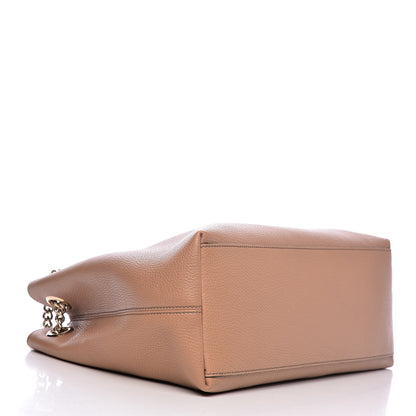 Gucci Pebbled Calfskin Medium Soho Chain Shoulder Bag Camelia 4 of 10