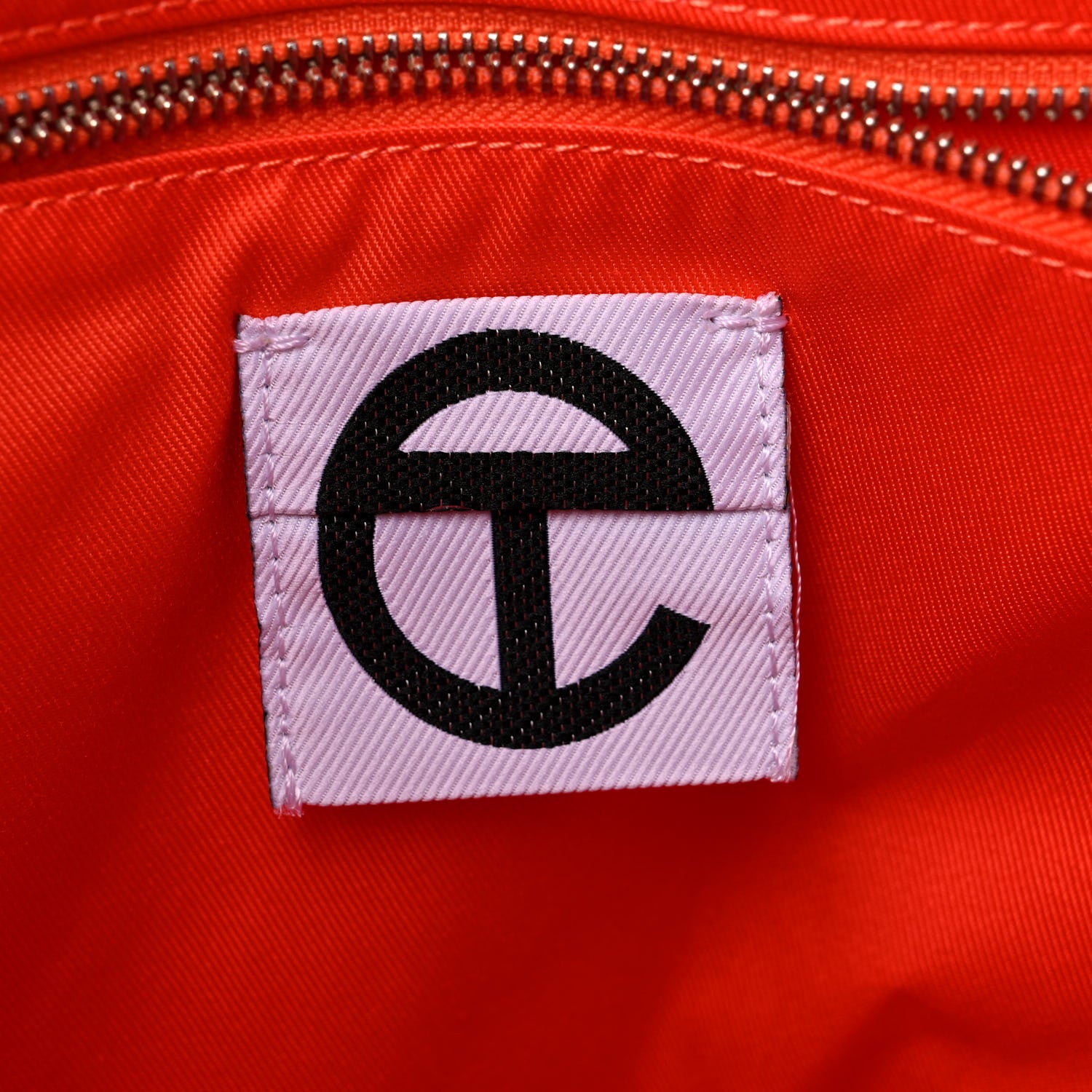 Telfar Vegan Leather Large Shopping Bag Orange 6 of 9