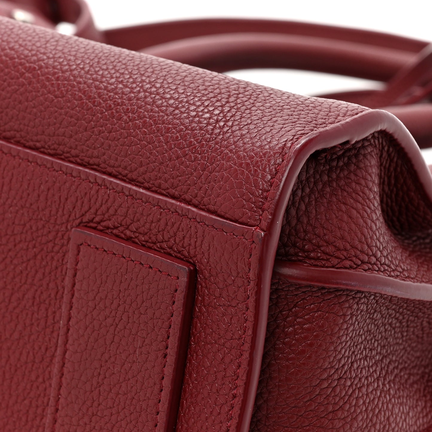 Grained Calfskin Small Supple Sac De Jour Dark Pallisandre
