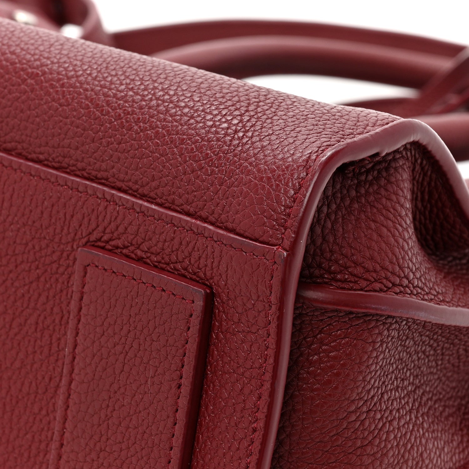 Saint Laurent Grained Calfskin Small Supple Sac De Jour Dark Pallisandre 13 of 15