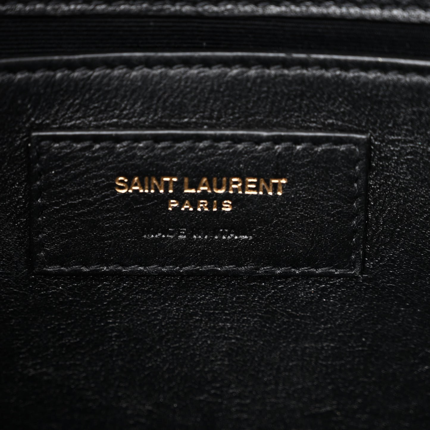 Suede Calfskin Small Classic Y Quilted Monogram Kate Satchel Black