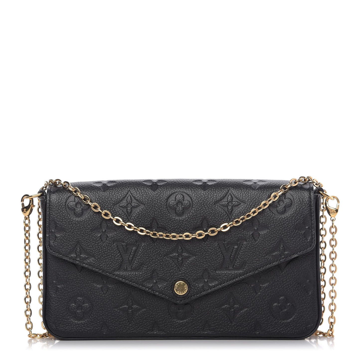 Empreinte Pochette Felicie Chain Wallet Black