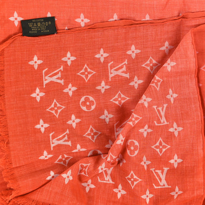 Louis Vuitton Cotton Monogram Sunrise Shawl Sunset 4 of 5