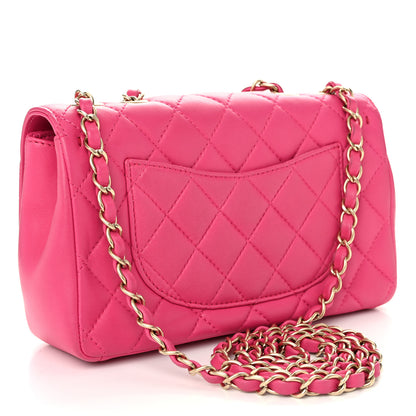 Chanel Lambskin Quilted Mini Mademoiselle Chic Flap Pink 3 of 10