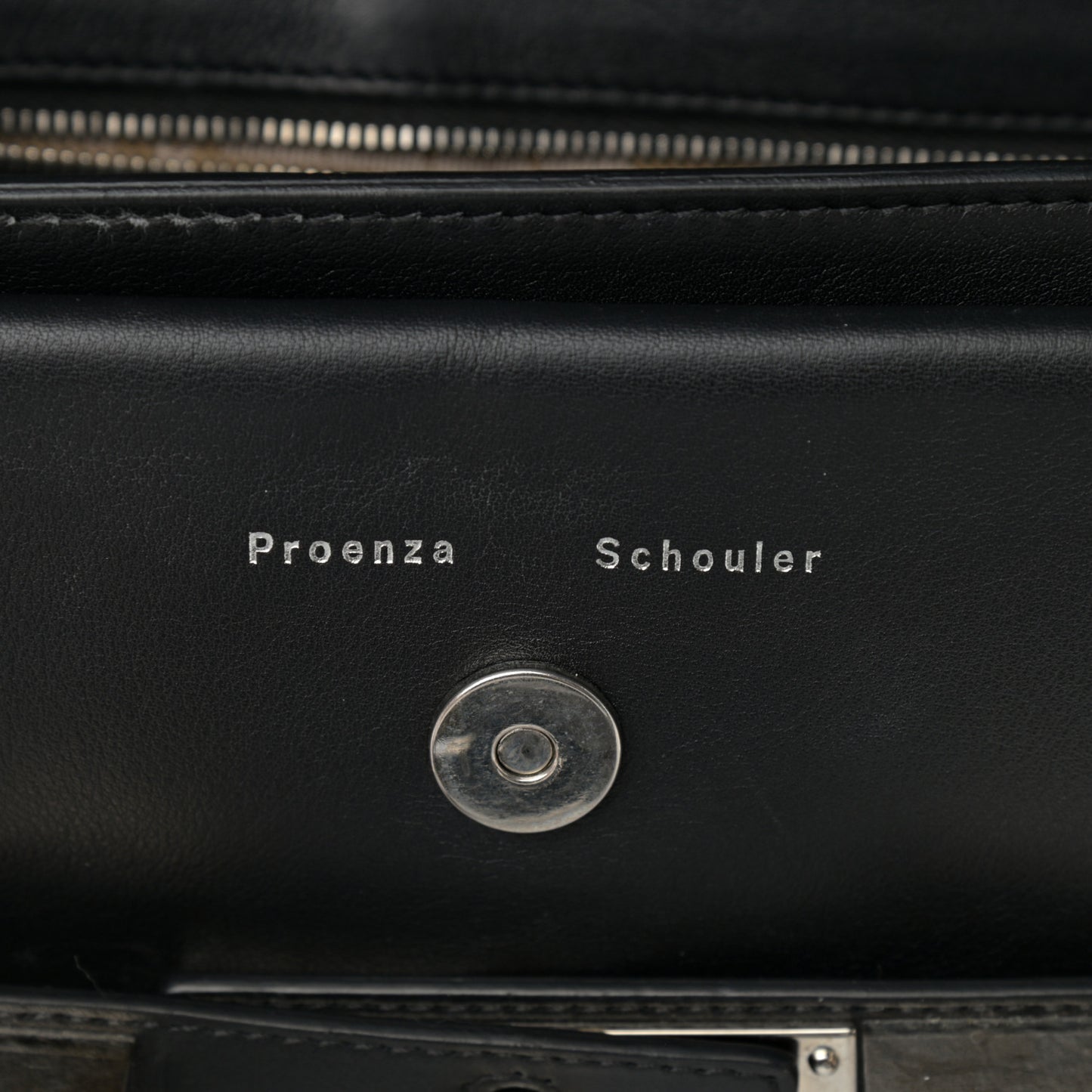 Calfskin PS11 Classic Shoulder Bag Black