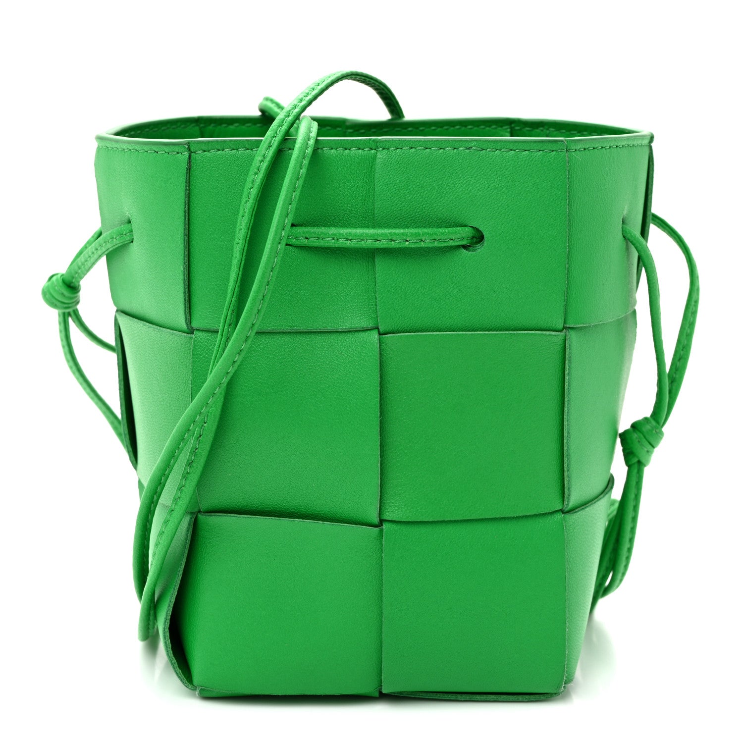 Bottega Veneta Nappa Maxi Intrecciato Mini Cassette Bucket Bag Parakeet 1 of 9