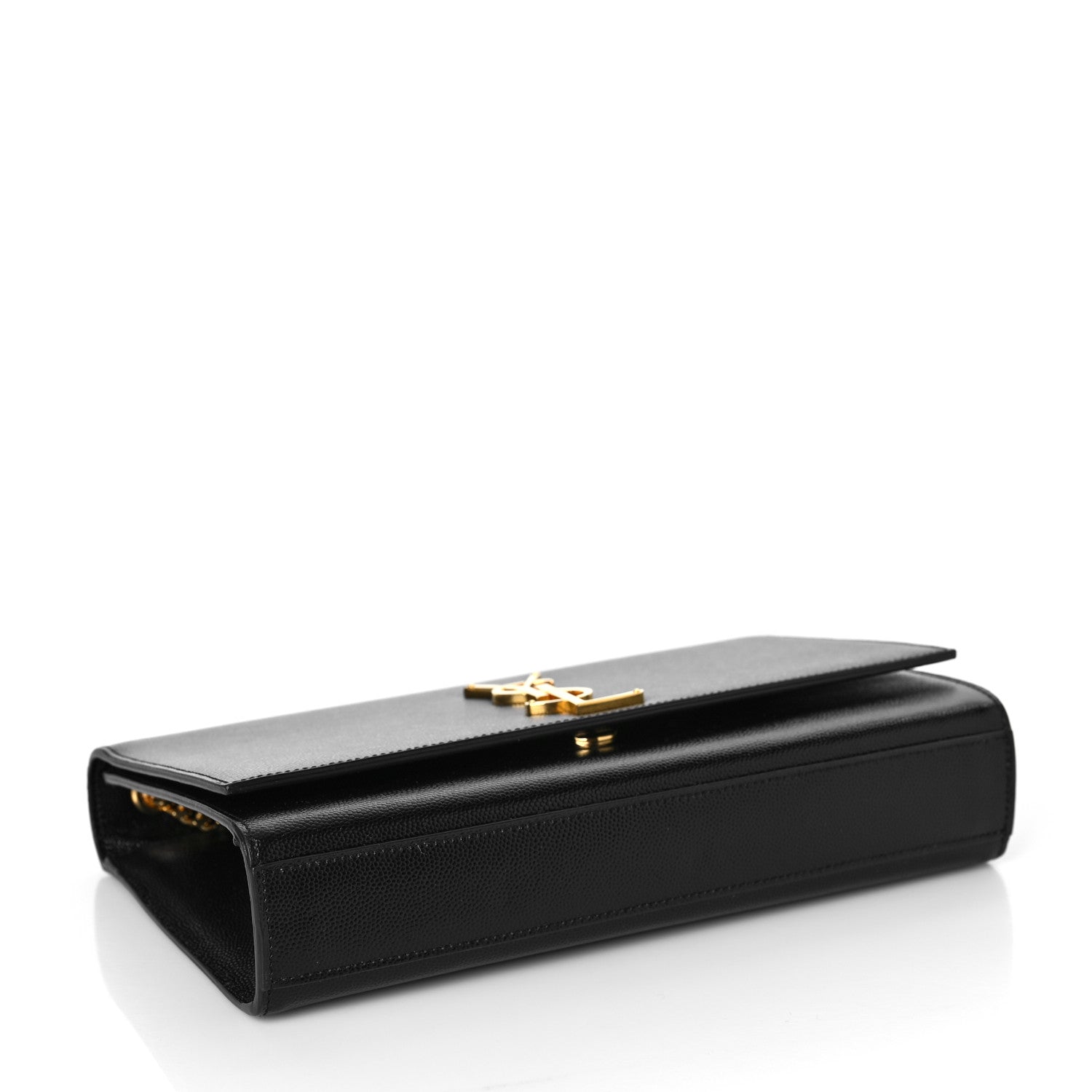 Saint Laurent Grain De Poudre Medium Classic Monogram Kate Satchel Black 4 of 8
