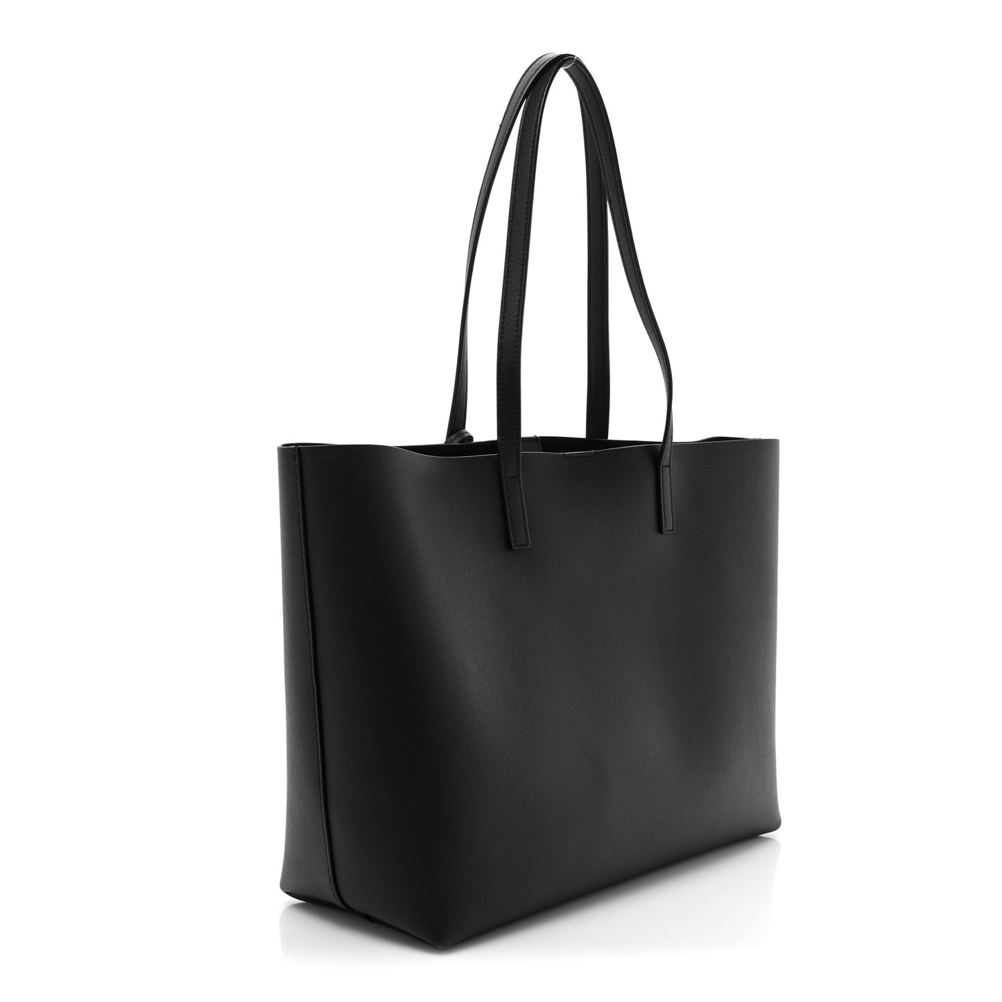 Calfskin Large Shopping Tote Black
