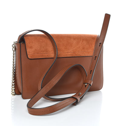 Chloe Suede Calfskin Small Faye Shoulder Bag Tobacco 3 of 9
