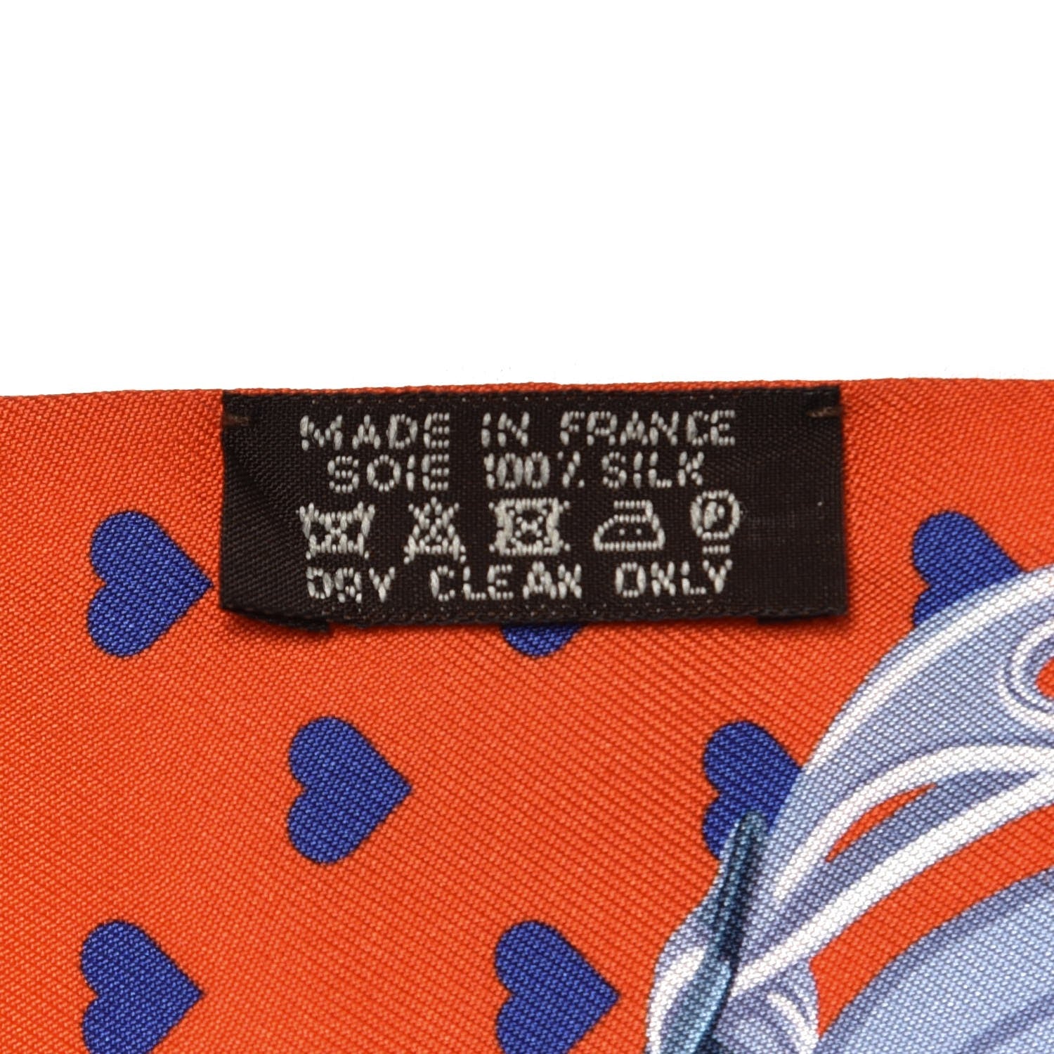 Hermes Silk Brides de Gala Love Twilly Orange Gris Bleuete Saumon 4 of 4