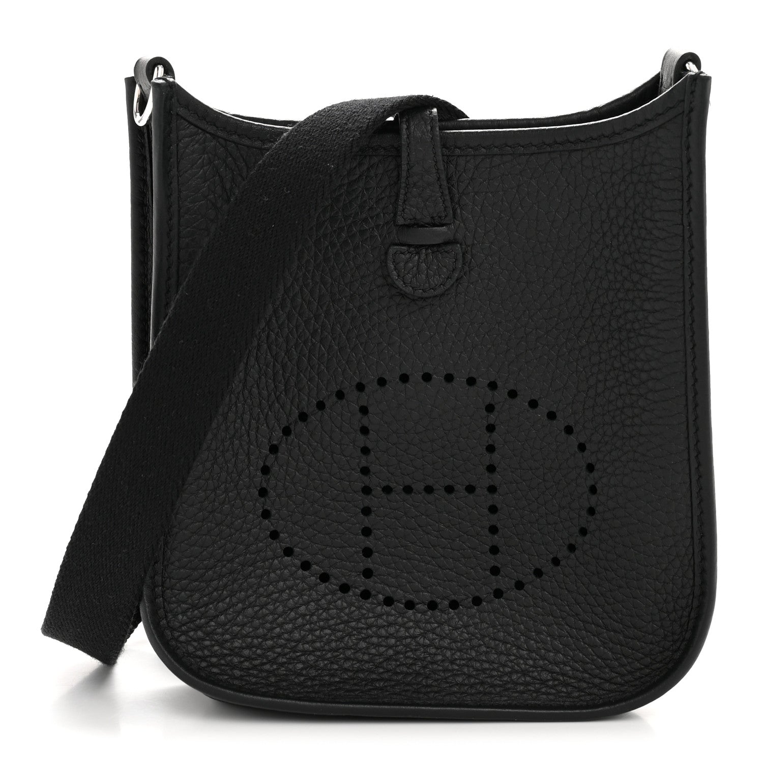 Hermes Taurillon Clemence Evelyne TPM Black 3 of 34