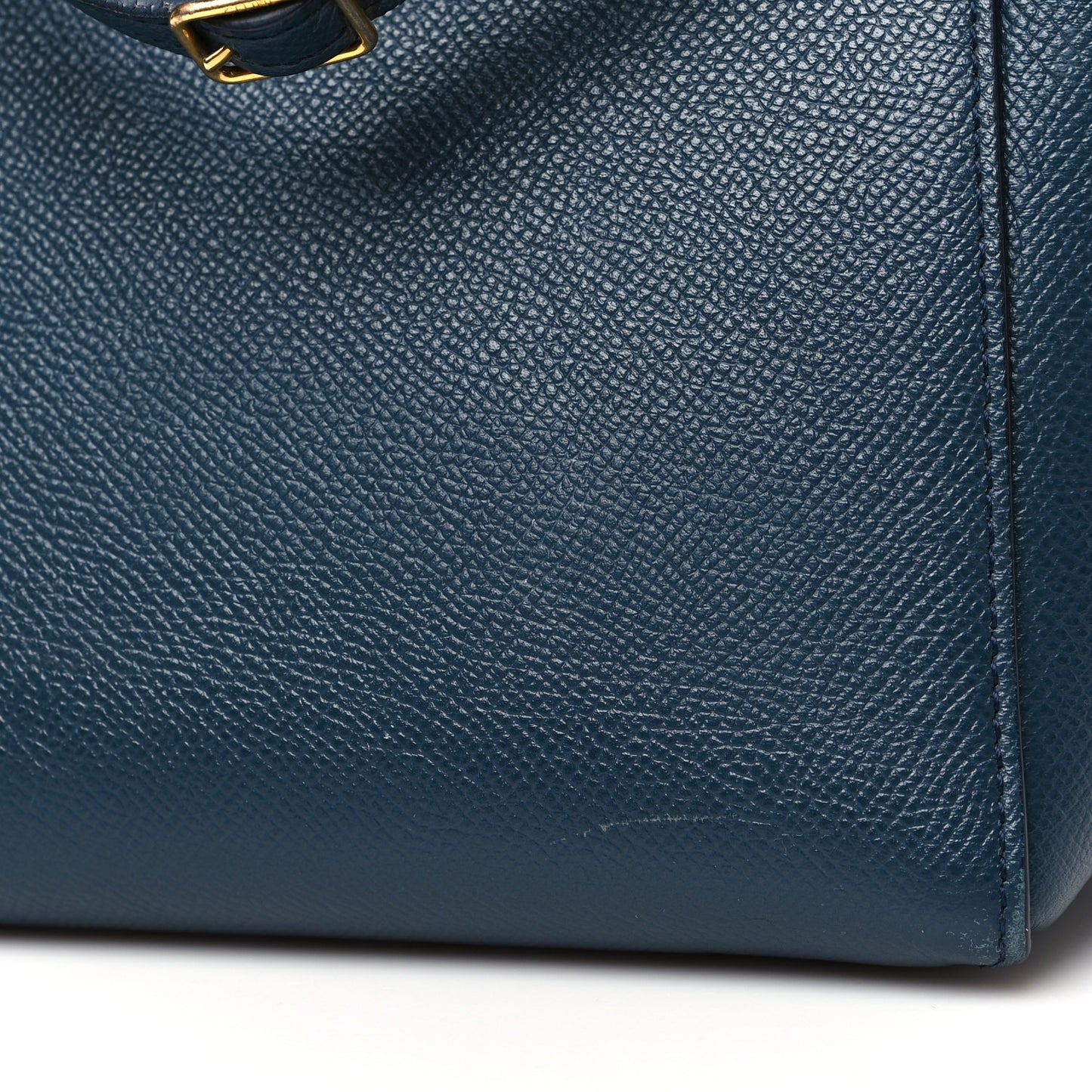 Grained Calfskin Nano Belt Bag Abyss Blue