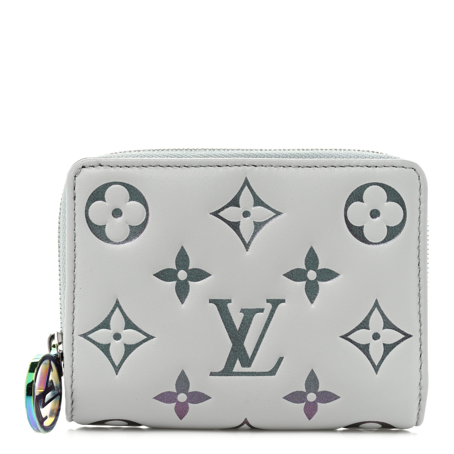 Louis Vuitton Lambskin Embossed Monogram Lou Coussin Wallet Bleu 1 of 11