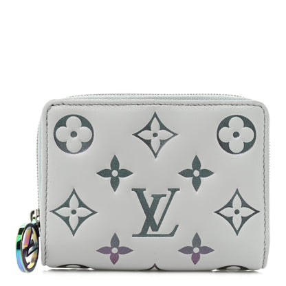 Louis Vuitton Lambskin Embossed Monogram Lou Coussin Wallet Bleu 1 of 11