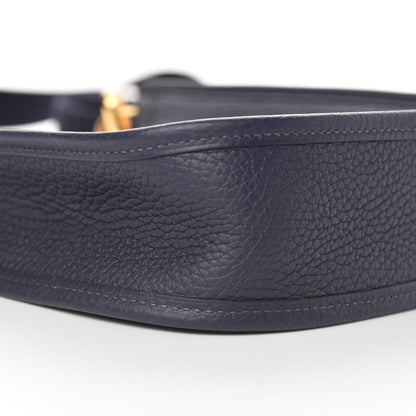 Hermes Taurillon Clemence Amazone Evelyne TPM Bleu Nuit Bleu Indigo 9 of 11