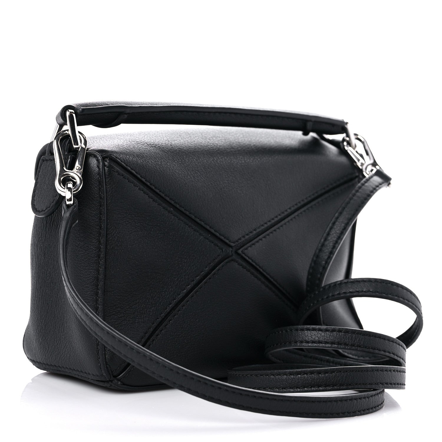 Loewe Calfskin Mini Puzzle Bag Black 3 of 11