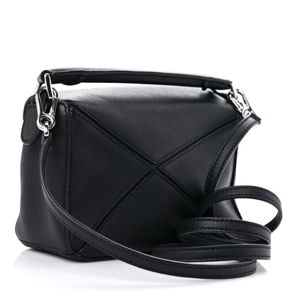 Loewe Calfskin Mini Puzzle Bag Black 3 of 11