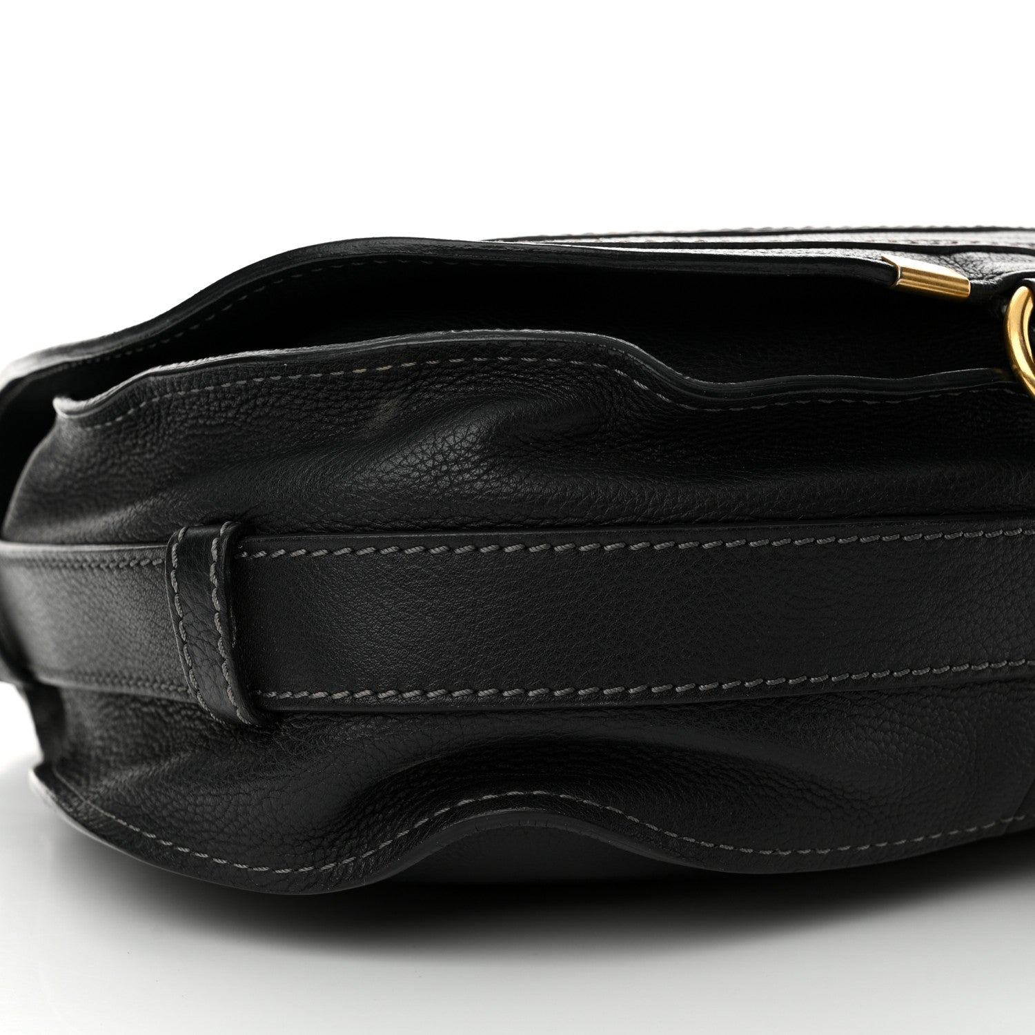 Chloe Calfskin Medium Marcie Round Crossbody Bag Black 9 of 19