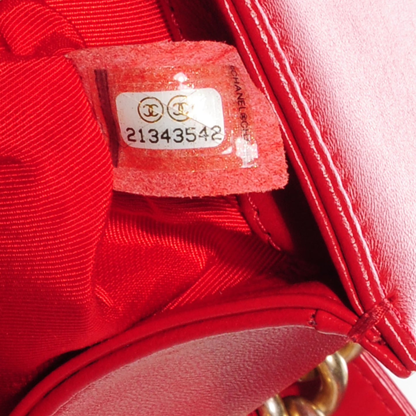 Lambskin Boy Medium Flap Red
