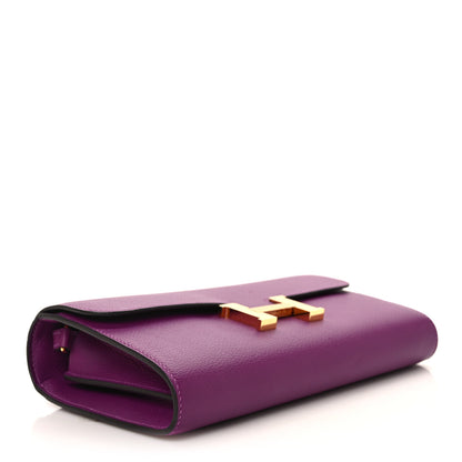 Hermes Evercolor Constance Wallet To Go Anemone 4 of 9